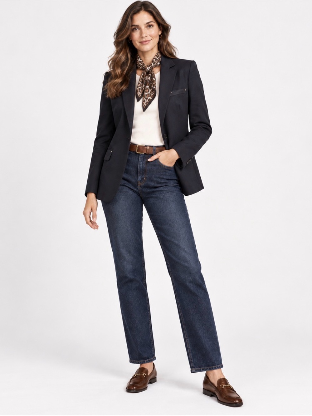Talbots, Dark Navy Blue Classic Tailored Jacket One-Button Blazer, Size 12
